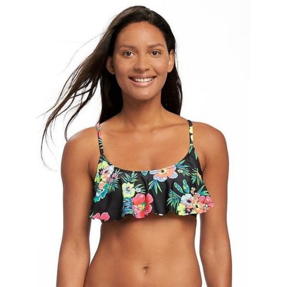 Old Navy Ruffle Trim Bandeau Bikini Top